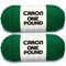 Caron One Pound Kelly Green Yarn - 2 Pack of 454g/16oz - Acrylic - 4 Medium (Worsted) - 812 Yards - Knitting/Crochet